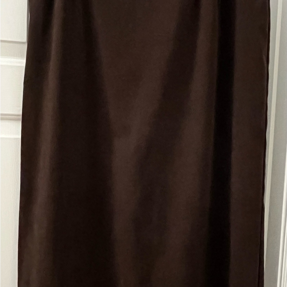 Briggs New York Dark Brown Maxi Skirt